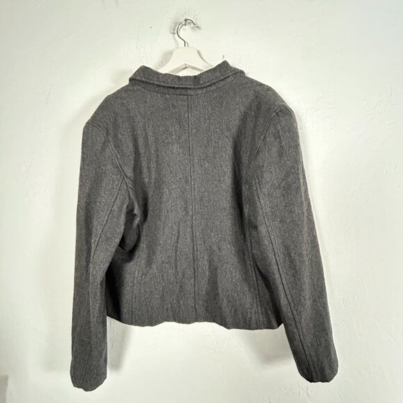 Anne Marie Chavarie Womens Blazer Jacket 100% Wool Double-Breasted Casual Large - Picture 2 of 11